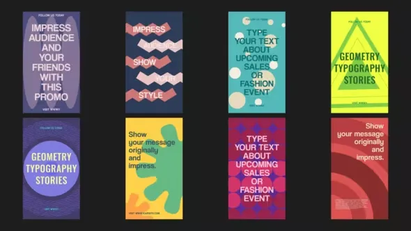 Geometry Typography Stories