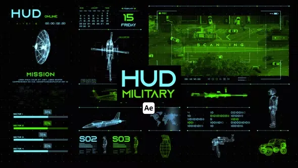 Videohive HUD Military for After Effects 44657304