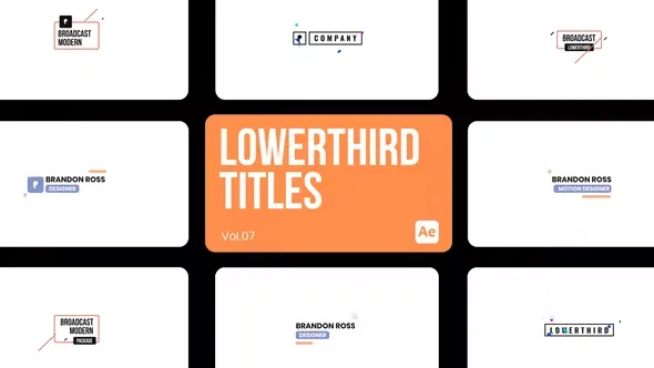 Videohive Lowerthird Titles 07 for After Effects 44541546