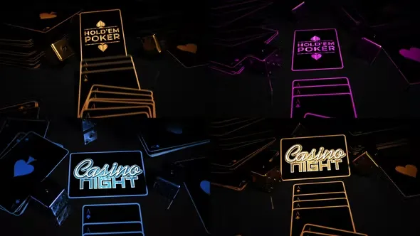 Playing Cards Casino Logo Reveals