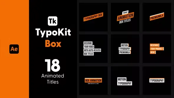 Videohive Typo Kit Box Titles for After Effects 44522047