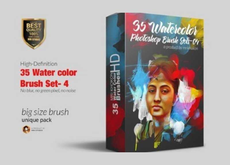 Water Color Photoshop Brush Set-4