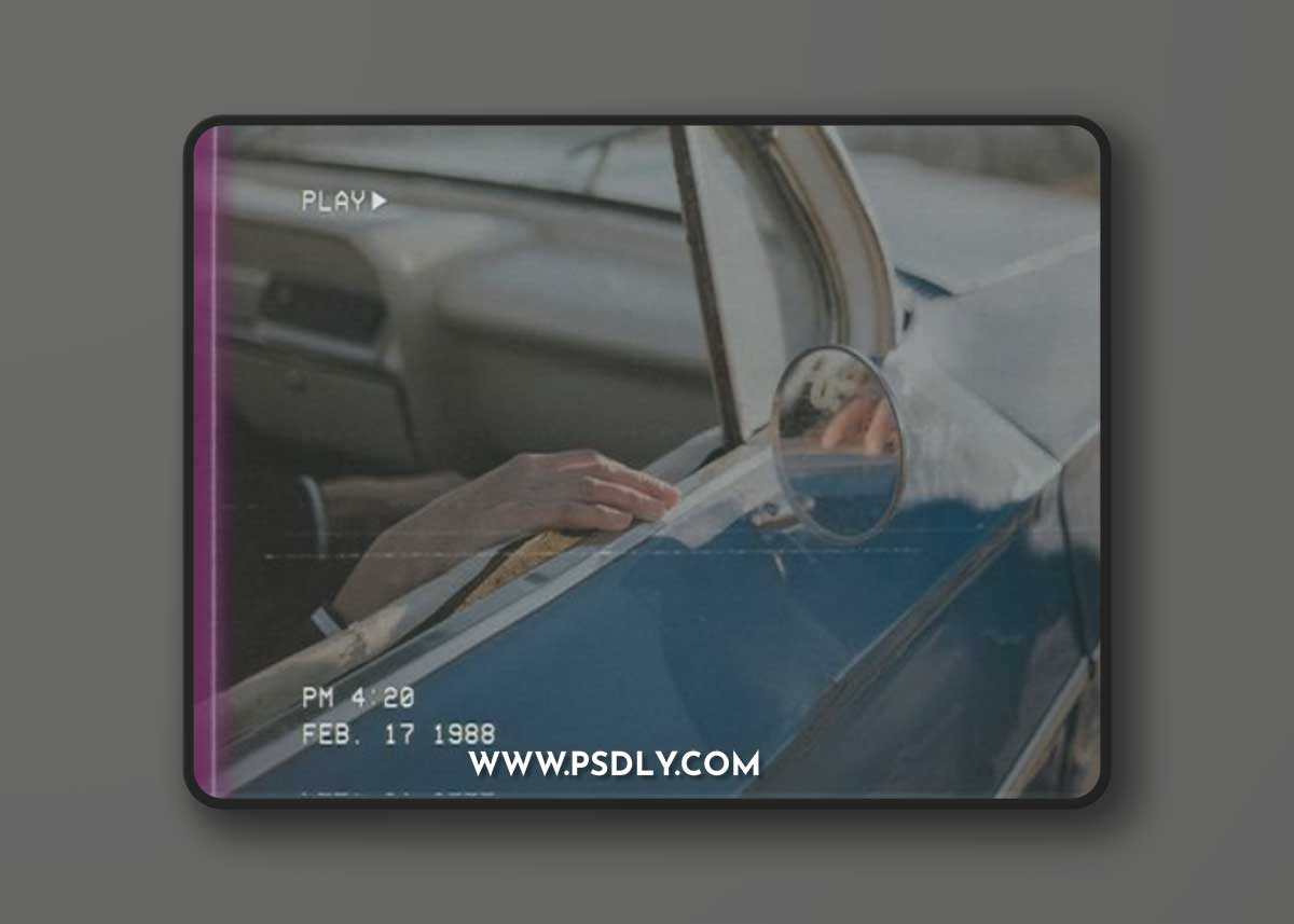 10 VHS VCR Effect Overlays 4JBX286