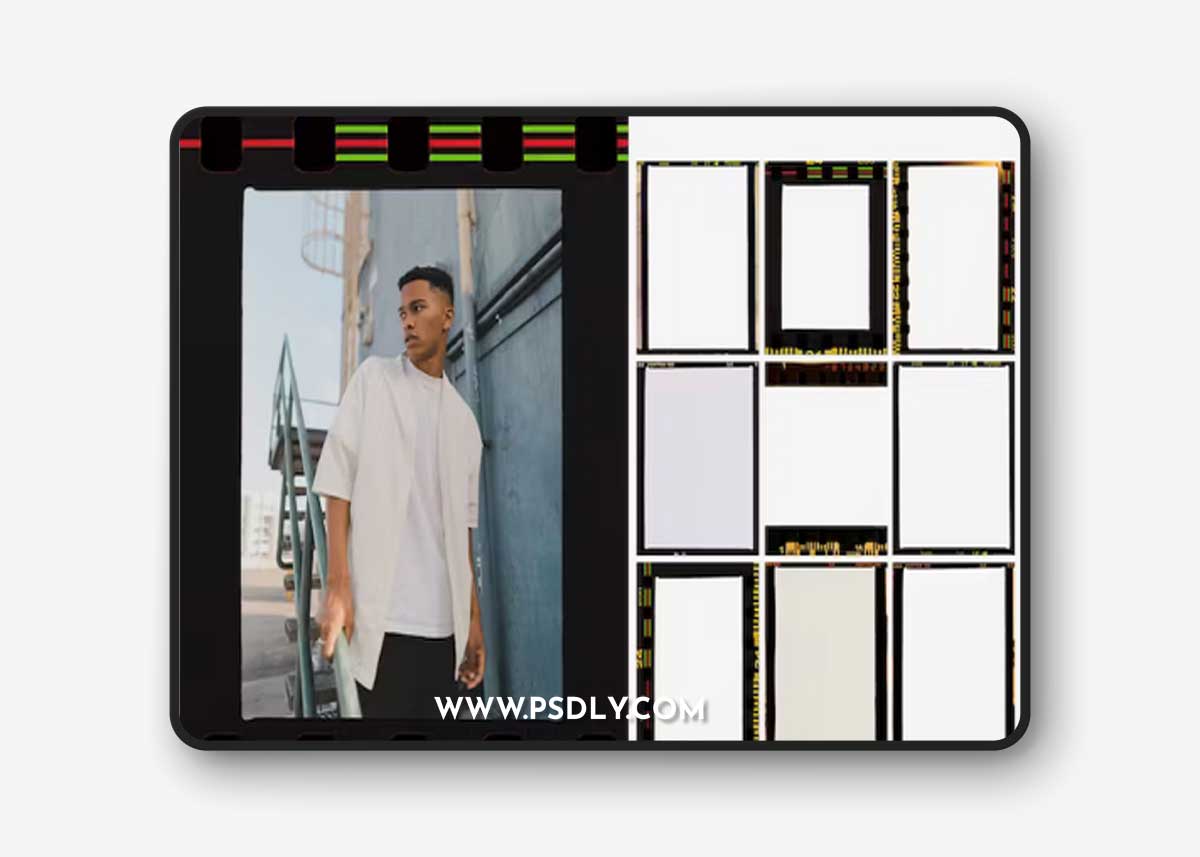 10 Vertical Instagram Post Film Frame Overlay