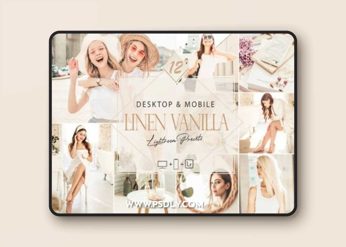 12 Linen Vanilla Lightroom Presets 67090281
