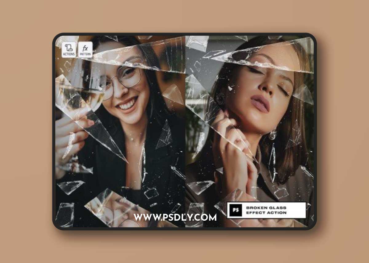Broken Glass Effect Action