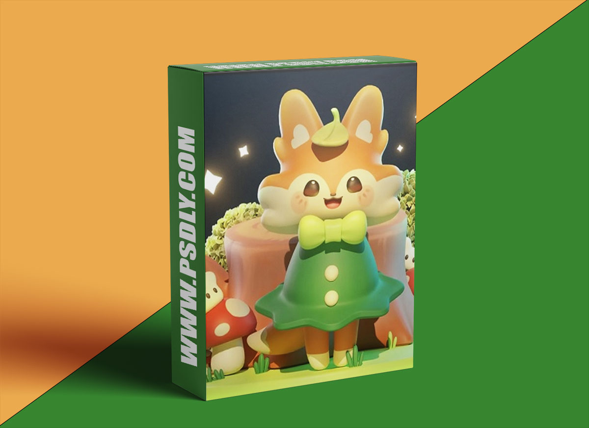 Class101 – Create Cute 3D Illustration with Blender