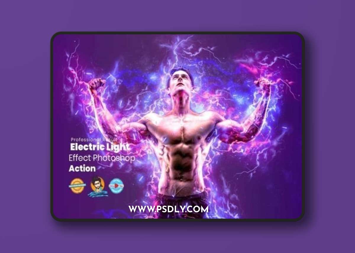 Electric Effect Photoshop Action