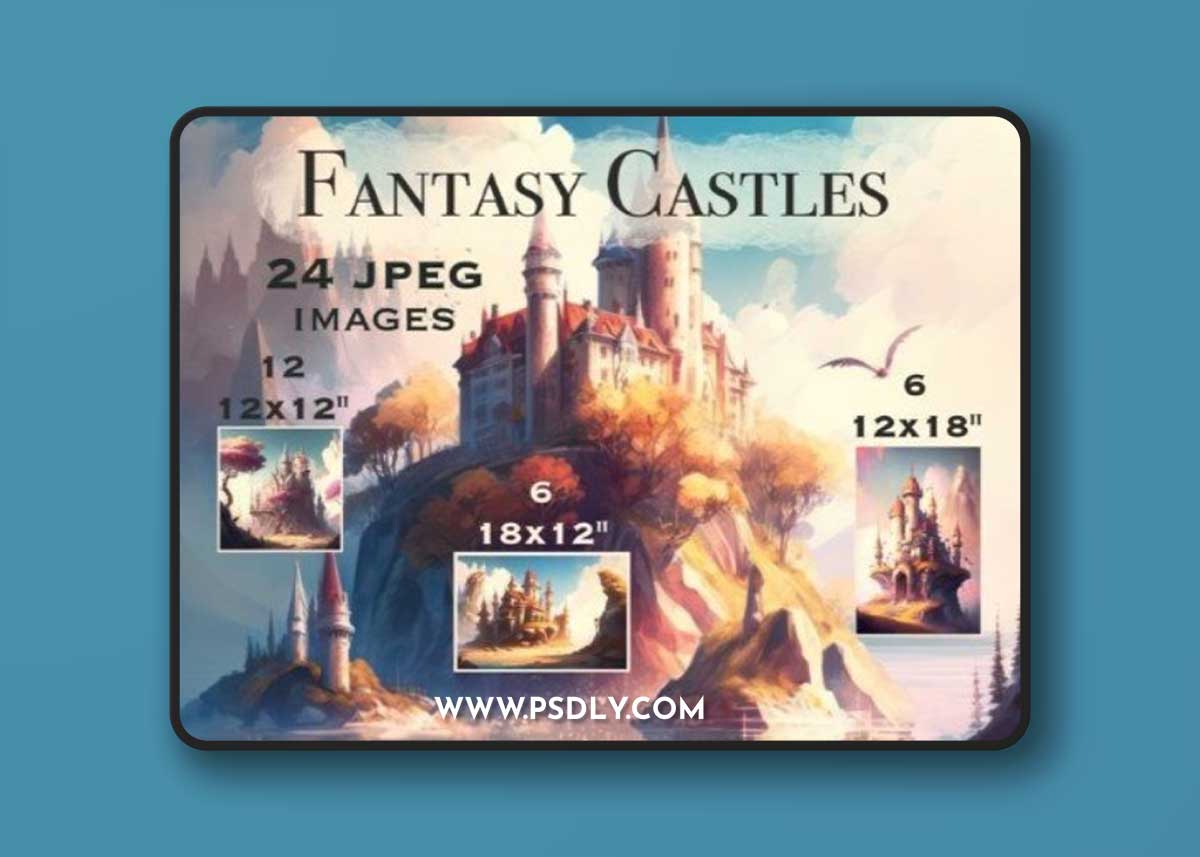 Fantasy Castle Magic Kingdom Background