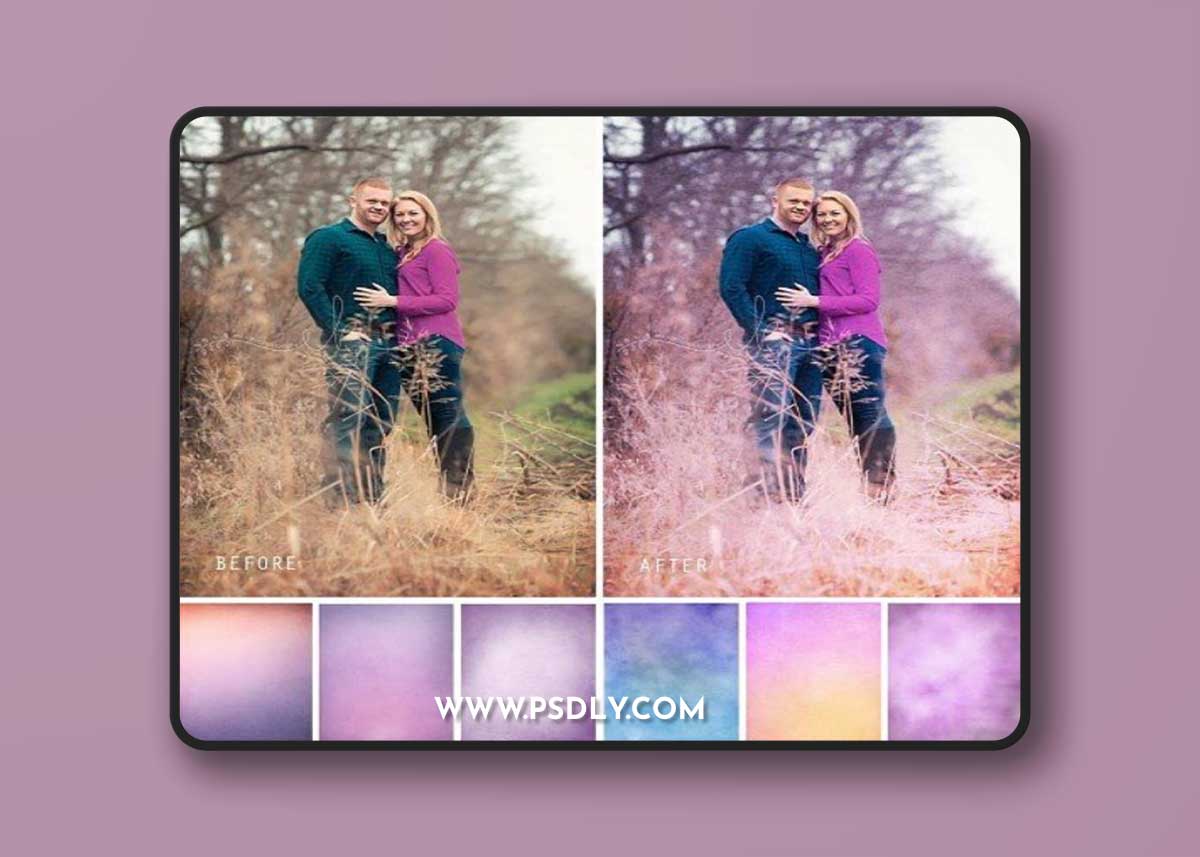 Lavender Dream Texture Overlays