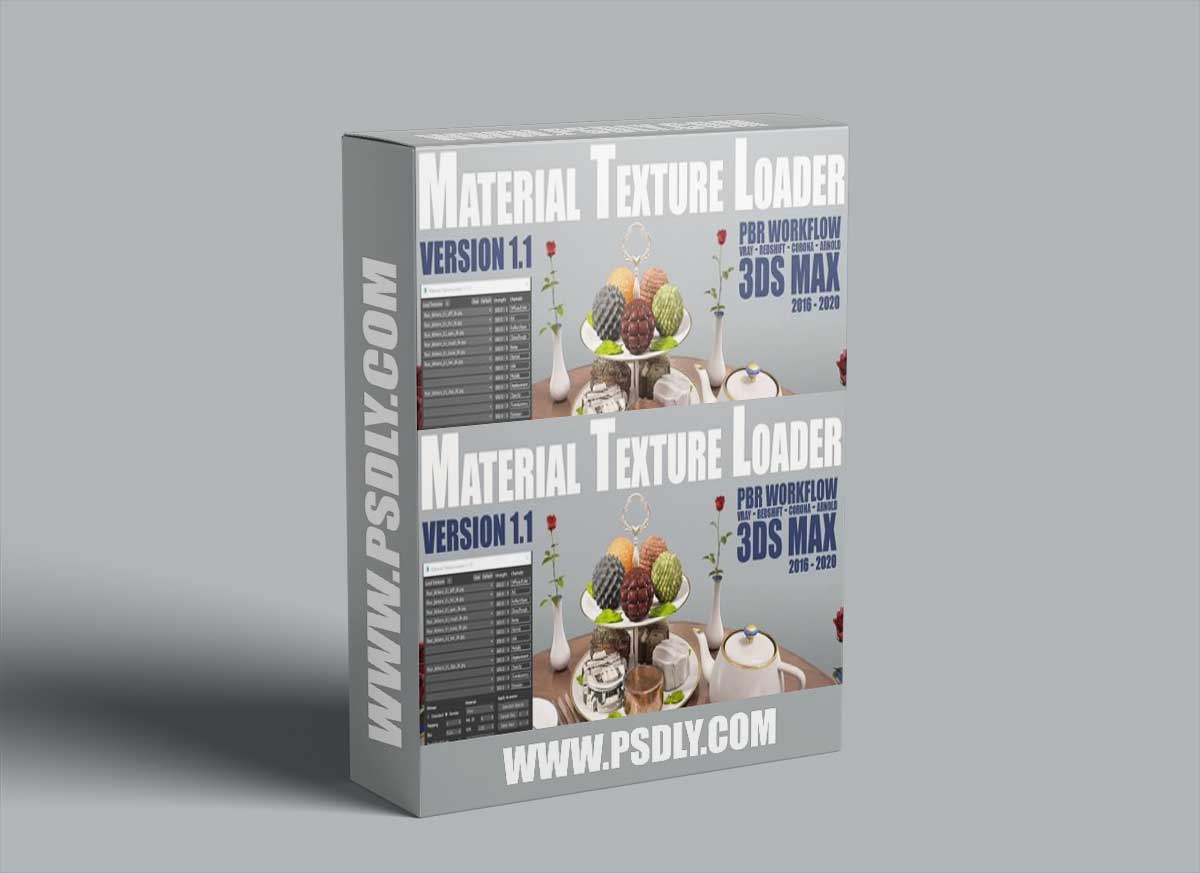 Material Texture Loader 1.7.10 for 3Ds Max 2016 - 2023