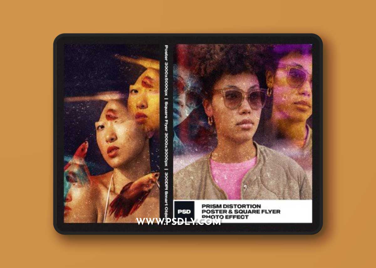 Prism Distortion Photo Effect