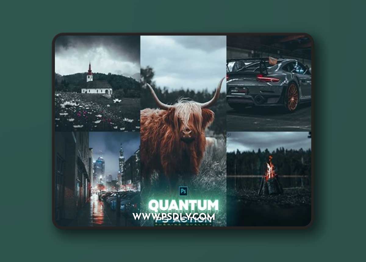 QUANTUM Photoshop Action MECUBXX