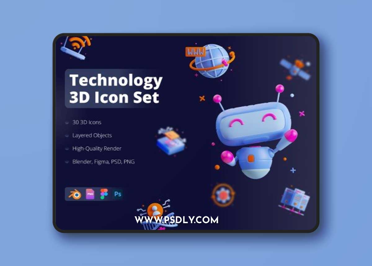 UI8 - 3D Technology Icon Set