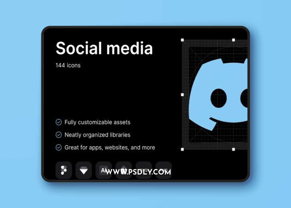 UI8 - Social media icons