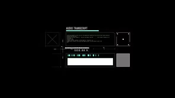 Videohive HUD Audio Transcription 2 44793995