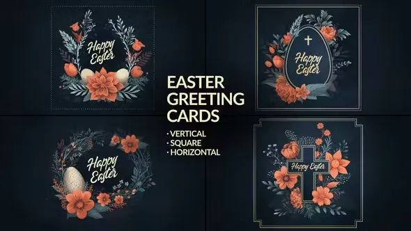 Videohive Hand Drawn Easter Greeting Cards 44685441