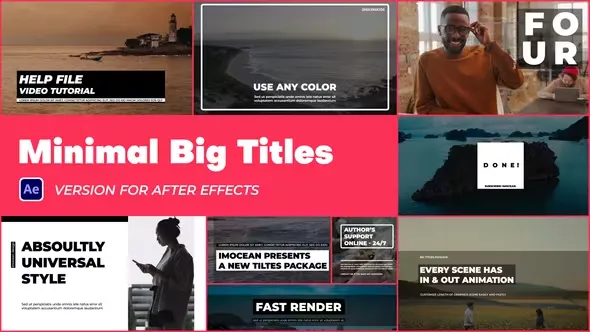 Videohive Minimal Big Titles 44730681