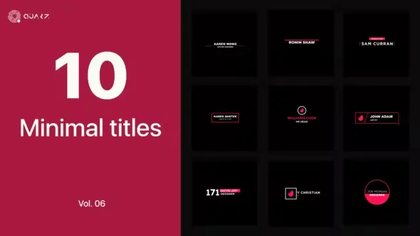 Videohive Minimal Titles Vol. 06 45193971