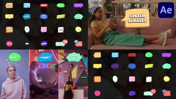 Videohive Speech Bubbles And Titles for After Effects 44780167