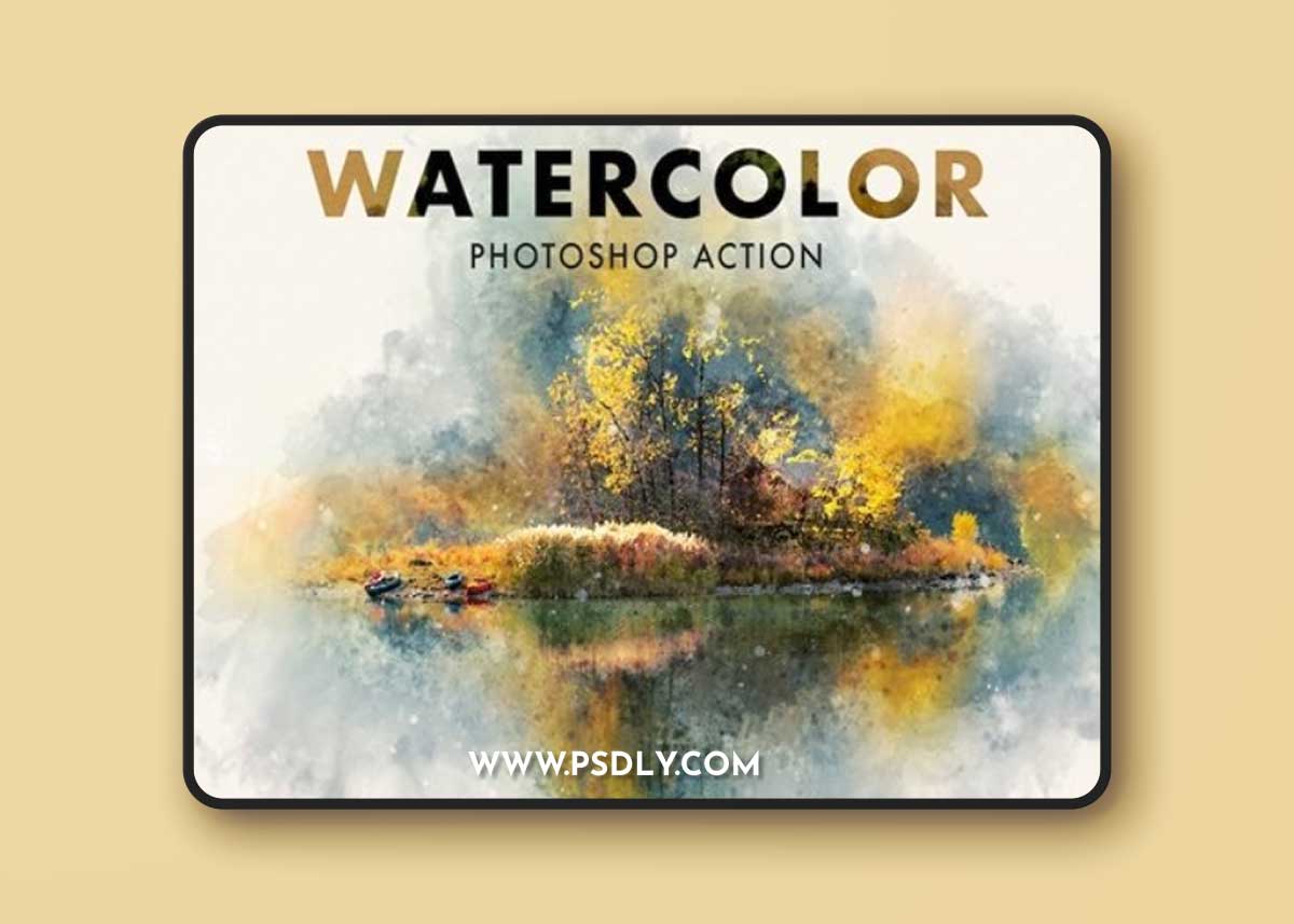 WaterColor Photoshop Action FMSE584