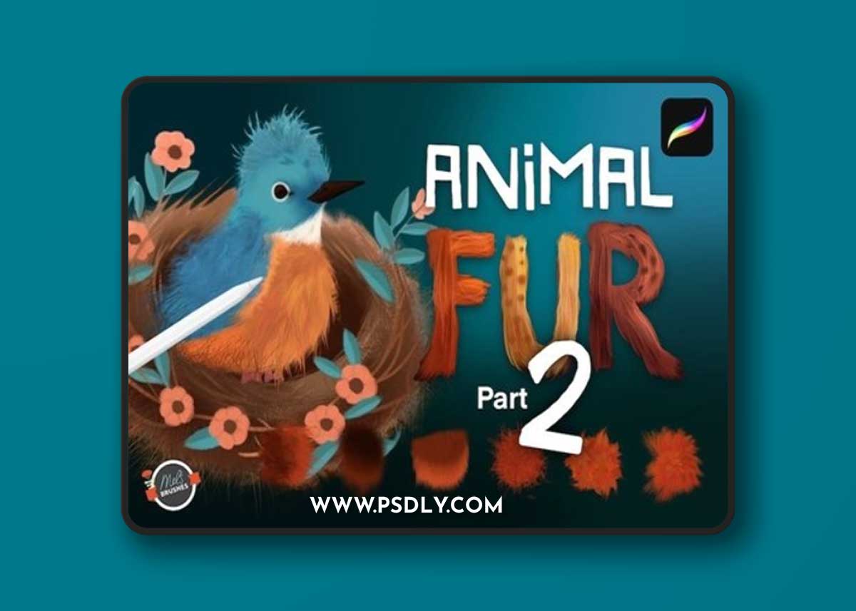 Animal Fur 2 Procreate Brushes AT7SMMP