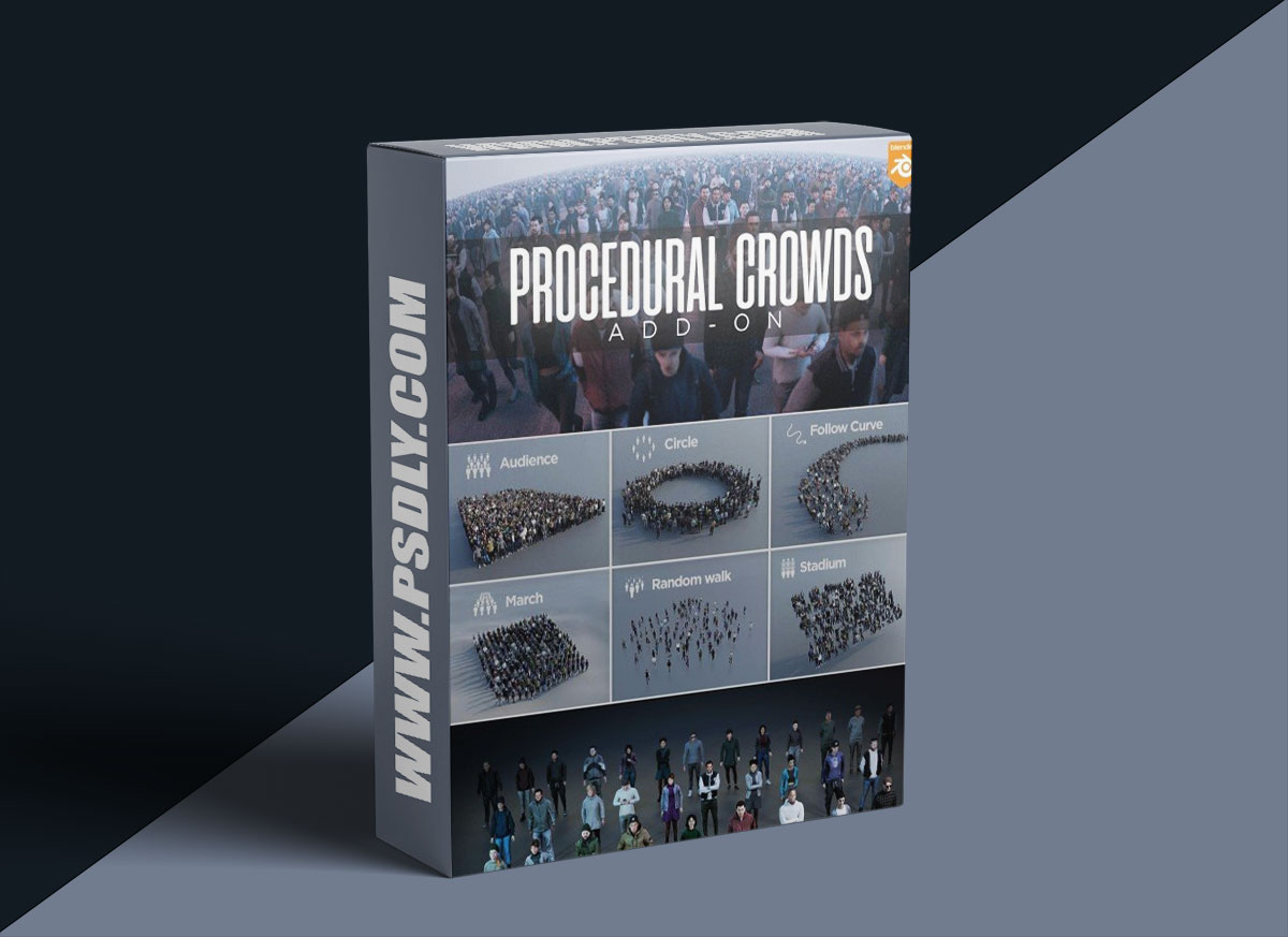 Blender - Procedural Crowds for Blender