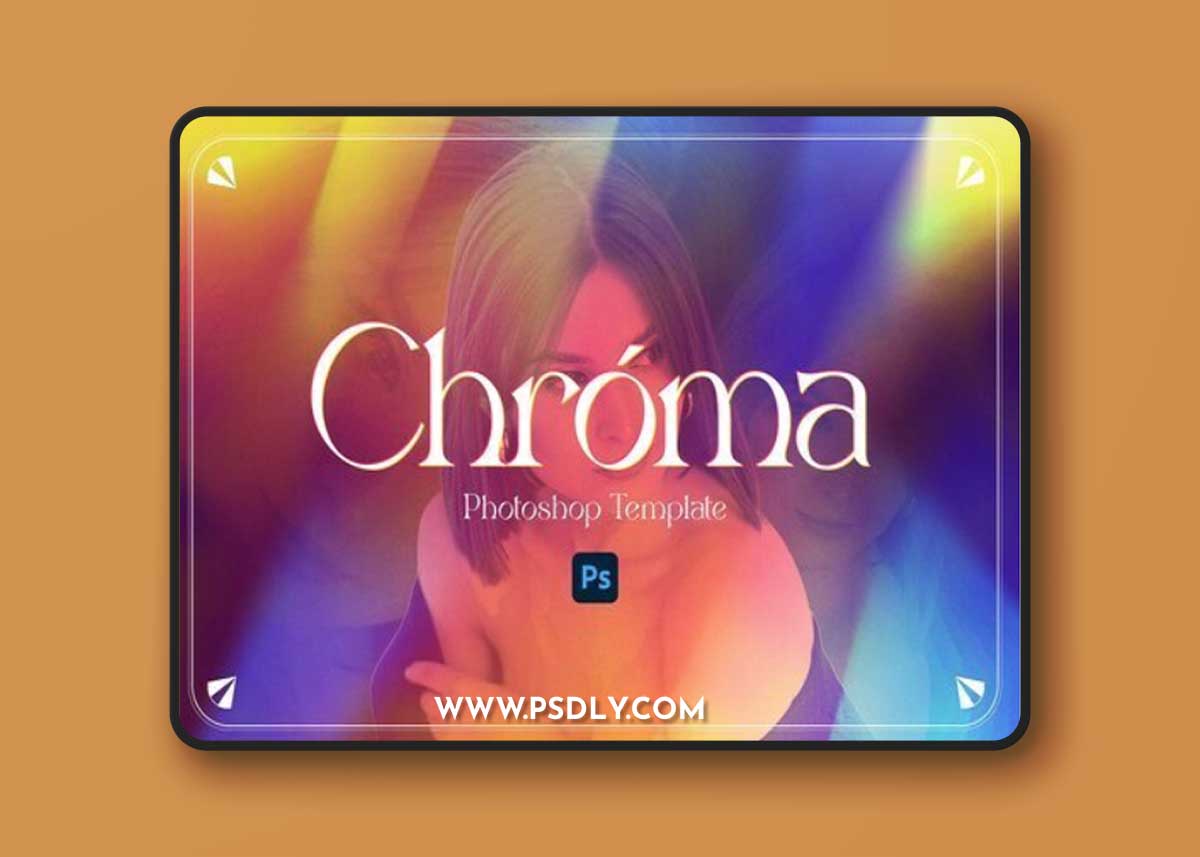 Creativemarket - Chromatic Effect Photoshop Template 16533000