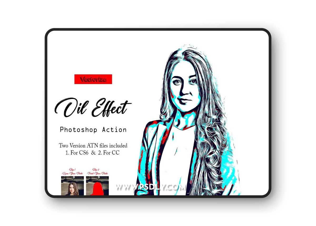 Creativemarket - Vectorize Oil Effect Photoshop Action
