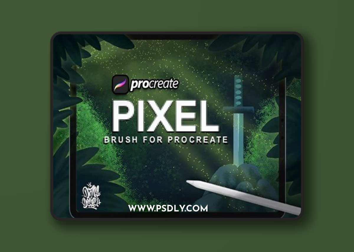 Dansdesign Pixel Brush Procreate RGDQUP3