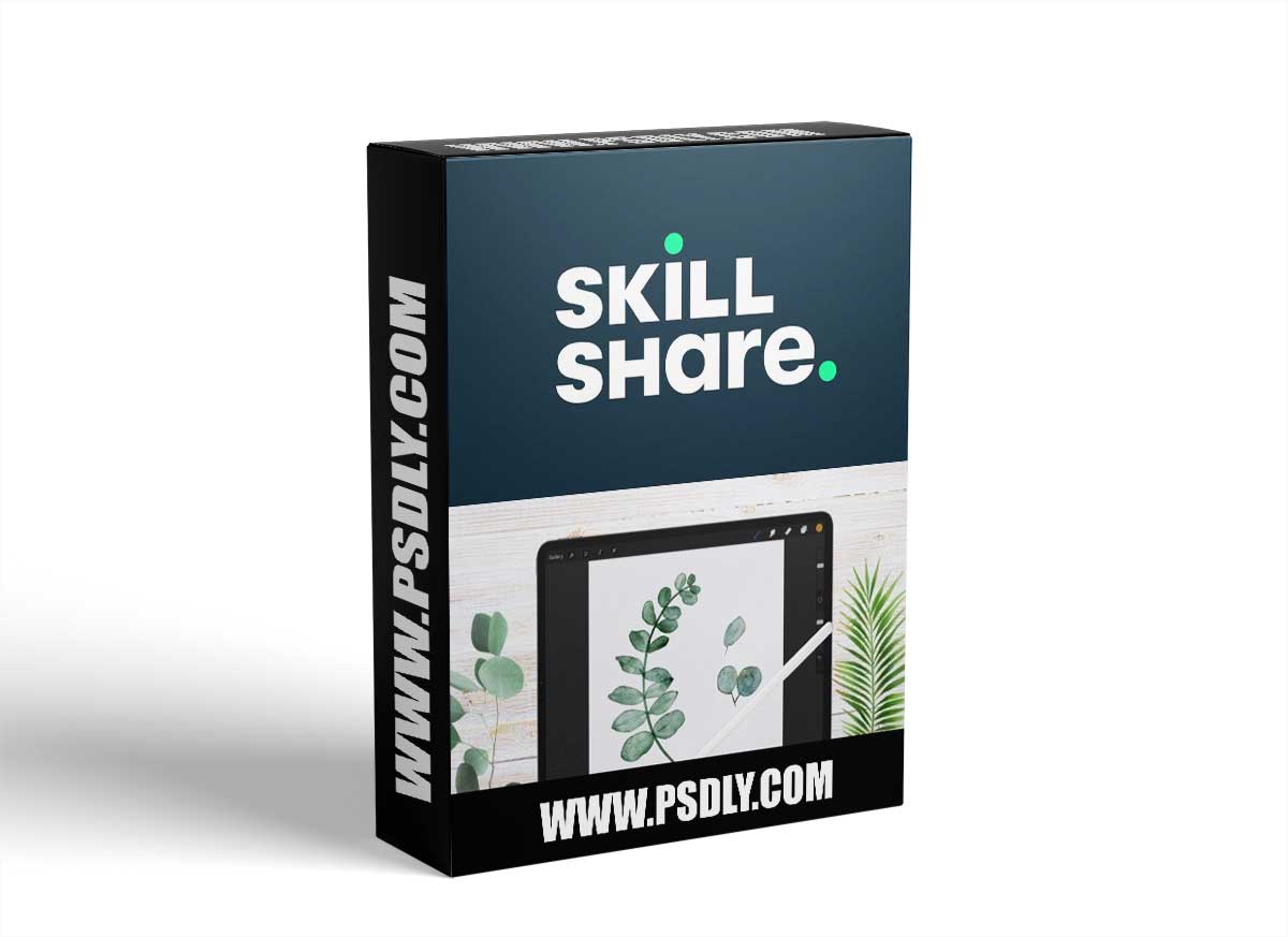 Digital Painting in Procreate: Watercolor Leaves