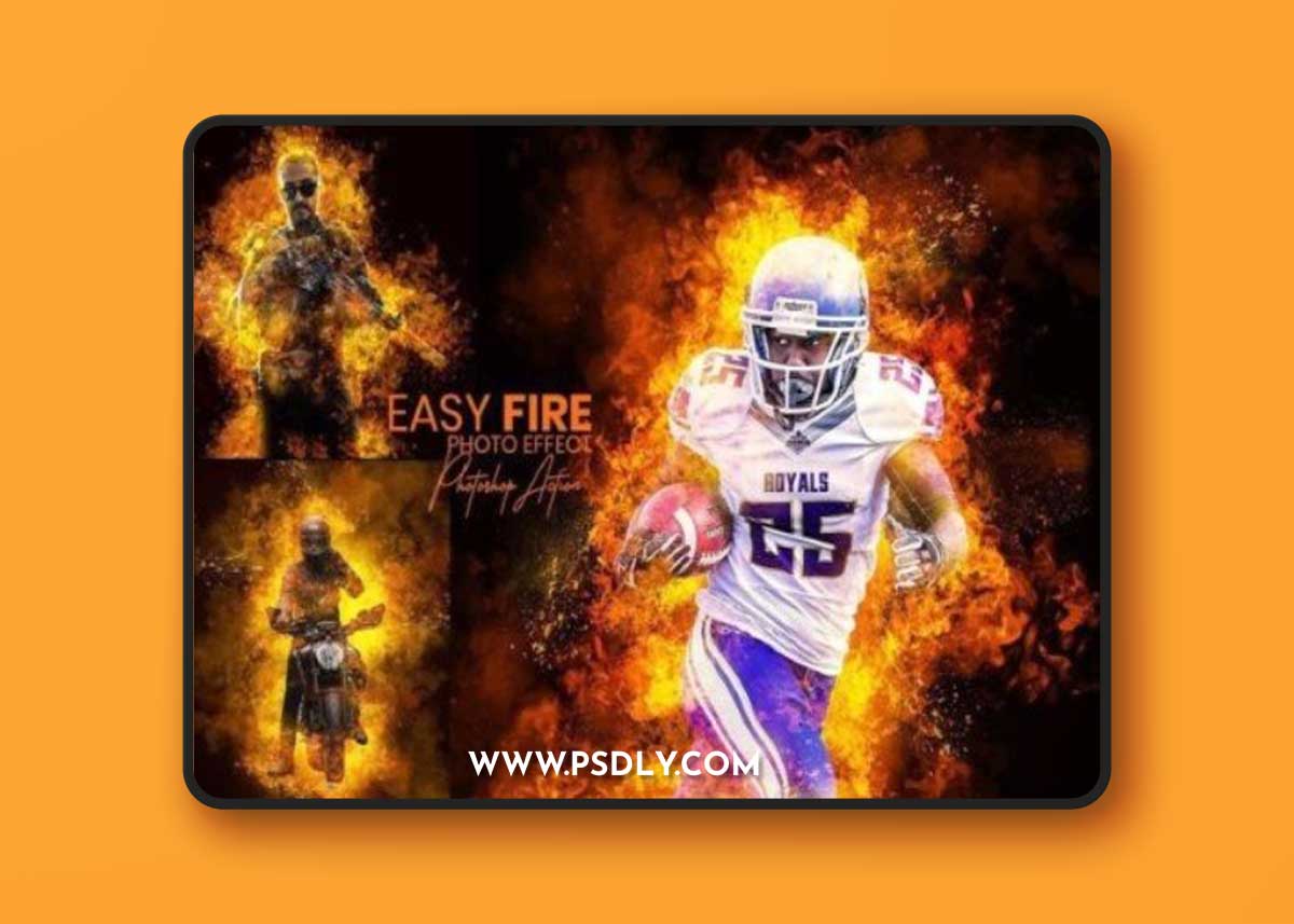 Fire Photo Effect Photoshop Actions
