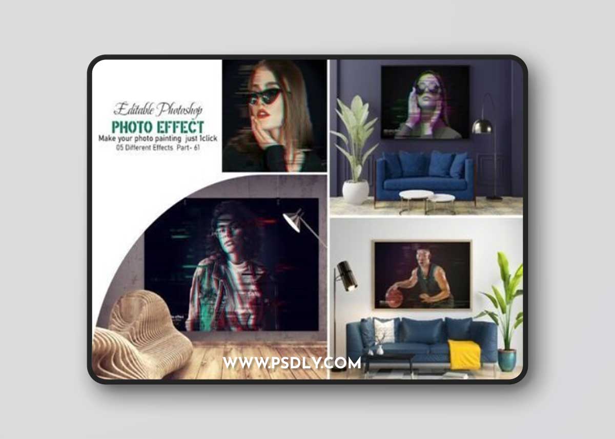 Glitch Photoshop Photo Effect