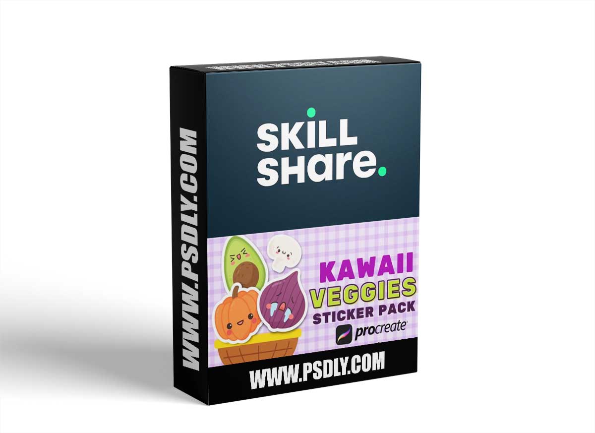 How to Draw Kawaii illustrations: Cute Veggies | Procreate