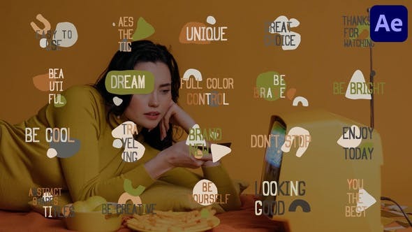 Videohive Abstract Shapes Titles for After Effects 45707426