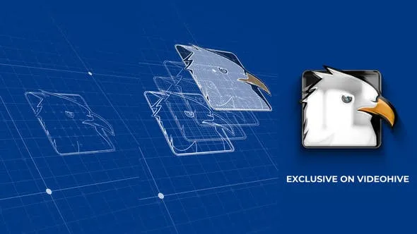 Videohive Blueprint Grid Logo Reveal 4 45754166