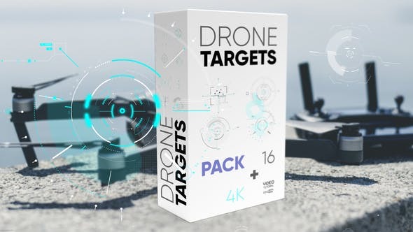 Videohive Drone Targets Pack 4K 45875974