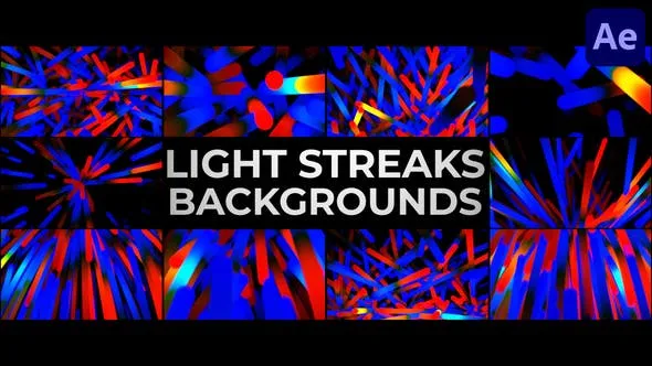 Videohive Light Streaks Backgrounds for After Effects 45856449