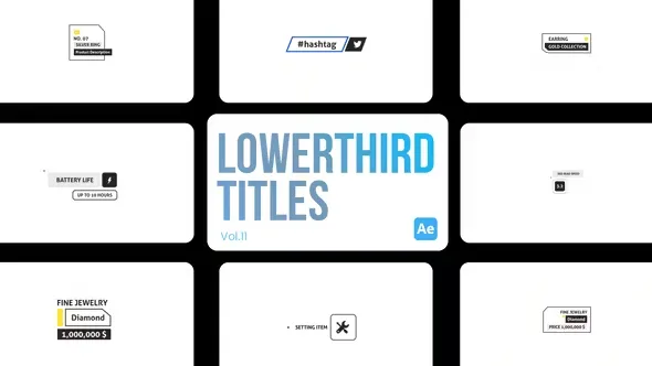 Videohive Lowerthird Titles 11 for After Effects 45297601