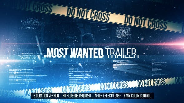 Videohive Most Wanted Trailer 11330973