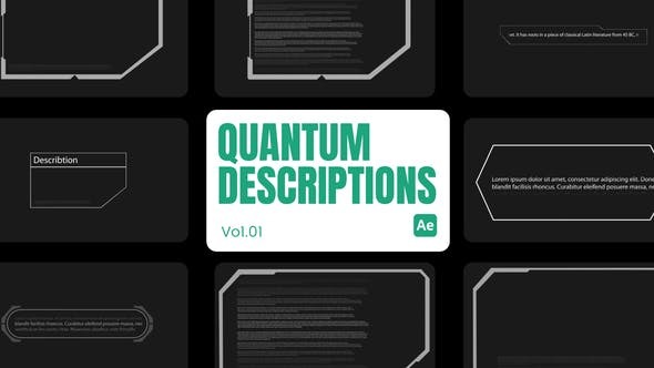 Videohive Quantum Descriptions 01 for After Effects 45496885