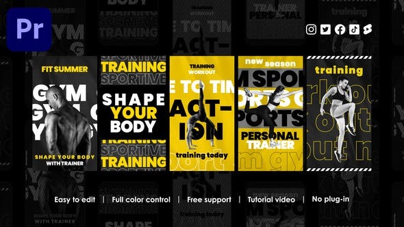 Videohive Sport Trainer Instagram Reels 45851823