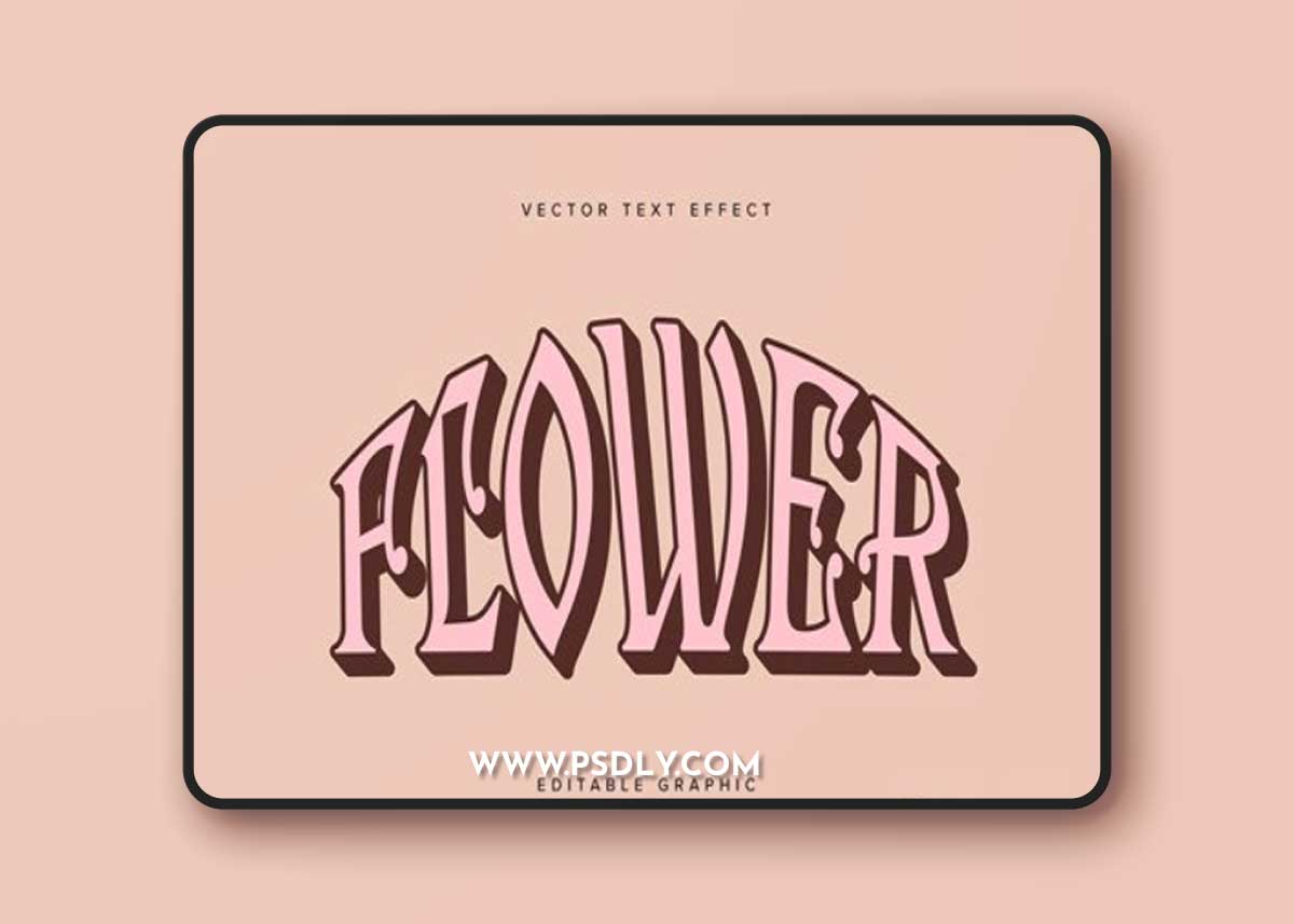 Arch Warped Vector Text Effect Mockup V35WZSJ