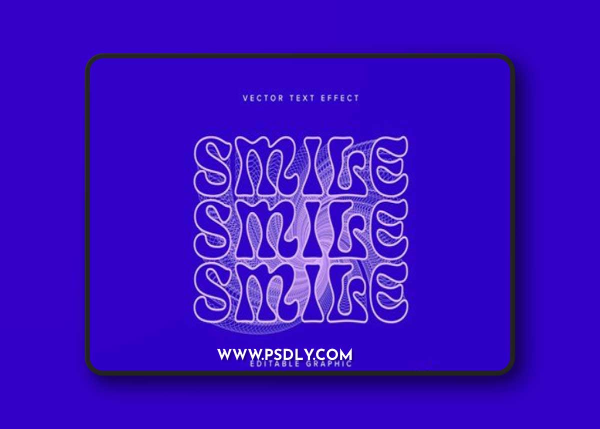 Bright Spiral Vector Text Effect Mockup H4MGGDG