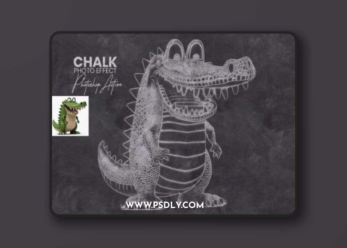 Chalk Effect Photoshop Action