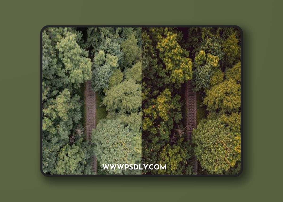 Cinematic DJI Aerial Drone Lightroom Presets T2286ZF