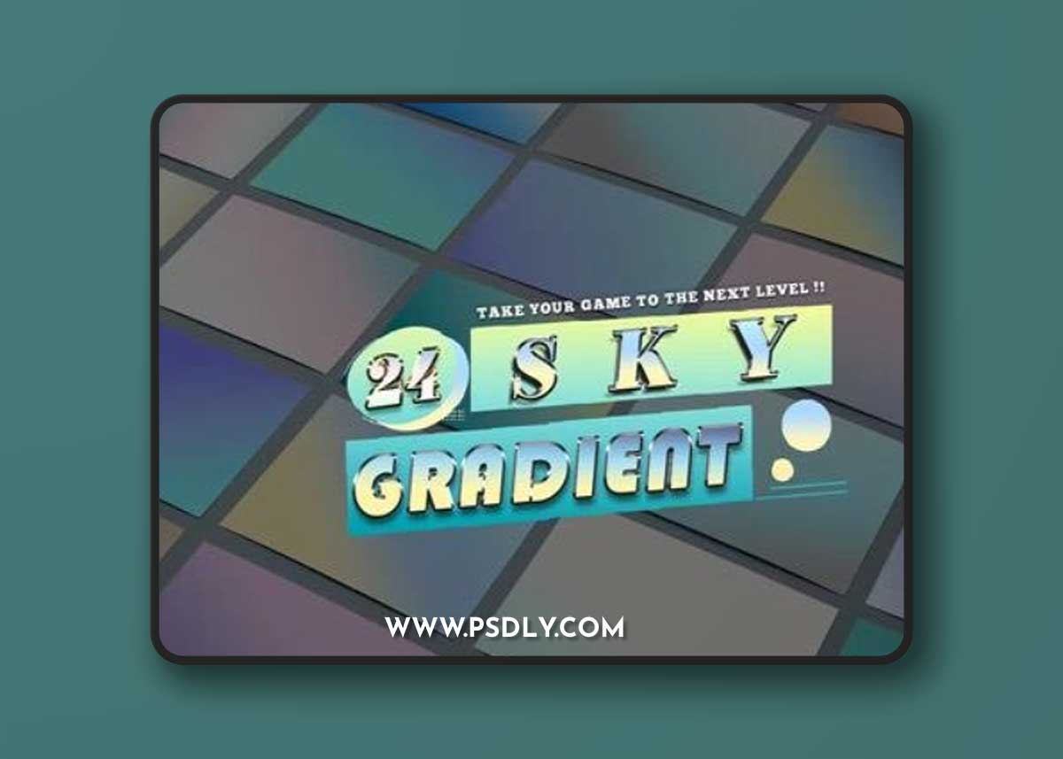 Collection 24 Sky Gradients Multicolor Photoshop