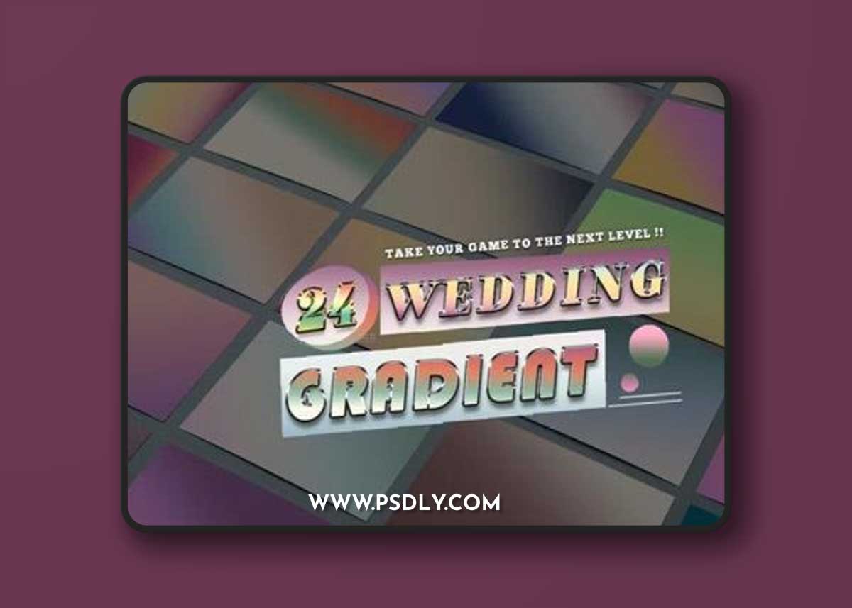 Collection 24 Wedding Gradients Multicolor Photoshop