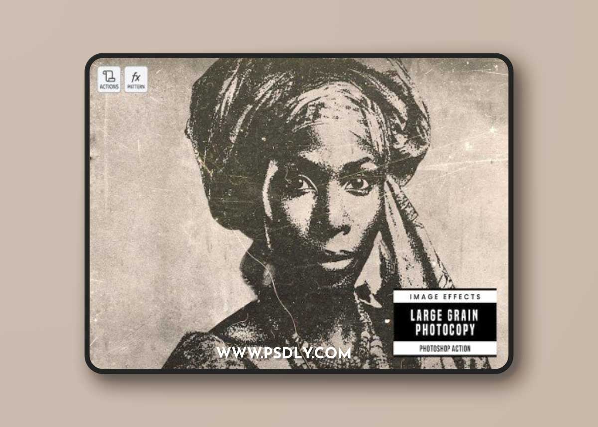 Large Grain Photocopy Effect