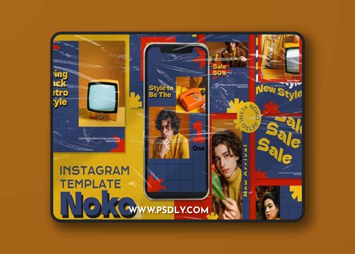 Noko retro instagram template vol.1 VLVZCBK
